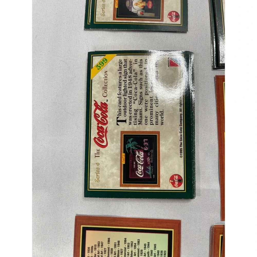 1995 Coca-Cola Series 4 Trading Cards Lot Vintage Pinup Ads Collect-A-Card‎